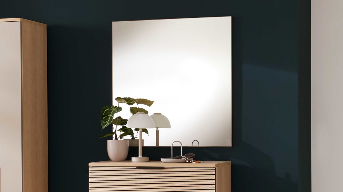 Wandspiegel Interliving aus Spiegel in Transparent Interliving Garderobe Serie 6015 - Wandspiegel ca. 80 x 82 cm