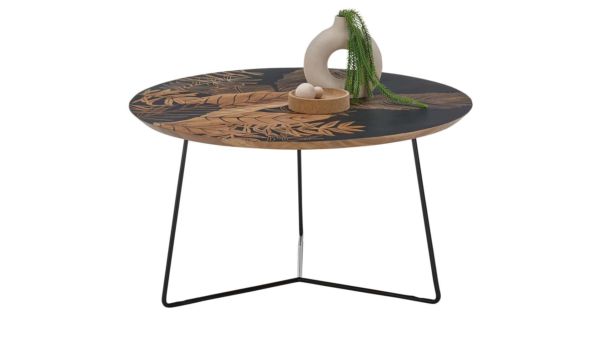 Couchtisch A better place furniture aus Holz in Holzfarben Couchtisch Mirandela Mangoholz – ca. 85 x 45 cm