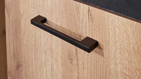 Jugendzimmer Interliving aus Holz in Holzfarben Interliving Jugendzimmer Serie 1701 - Komplettzimmer Risseiche & Schiefer anthrazit