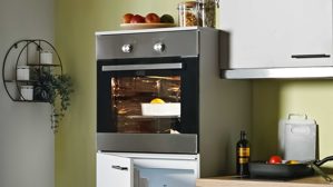 Einbauküche Express küchen aus Holz in Hellgrau EXPRESS KÜCHEN Mini-Einbauküche Win mit Geräten Hellgrau & rustikale Eiche - Länge ca. 180 cm