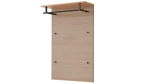 Garderoben-Set Interliving aus Holz in Grau Interliving Garderobe Serie 6015 - Garderoben-Set Steingrau & Eiche - sechsteilig