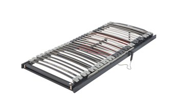 Lattenrost Interliving aus Holz in Grau Interliving Lattenrost Serie 1942 mit Motorfunktionen motorische Rücken- & Fußteilverstellung – Liegefläche ca. 80 x 200 cm