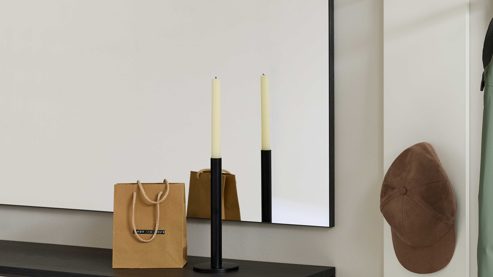 Garderoben-Set Interliving aus Holz in Weiß Interliving Garderobe Serie 6015 - Garderoben-Set Weiß & Mooreiche - sechsteilig