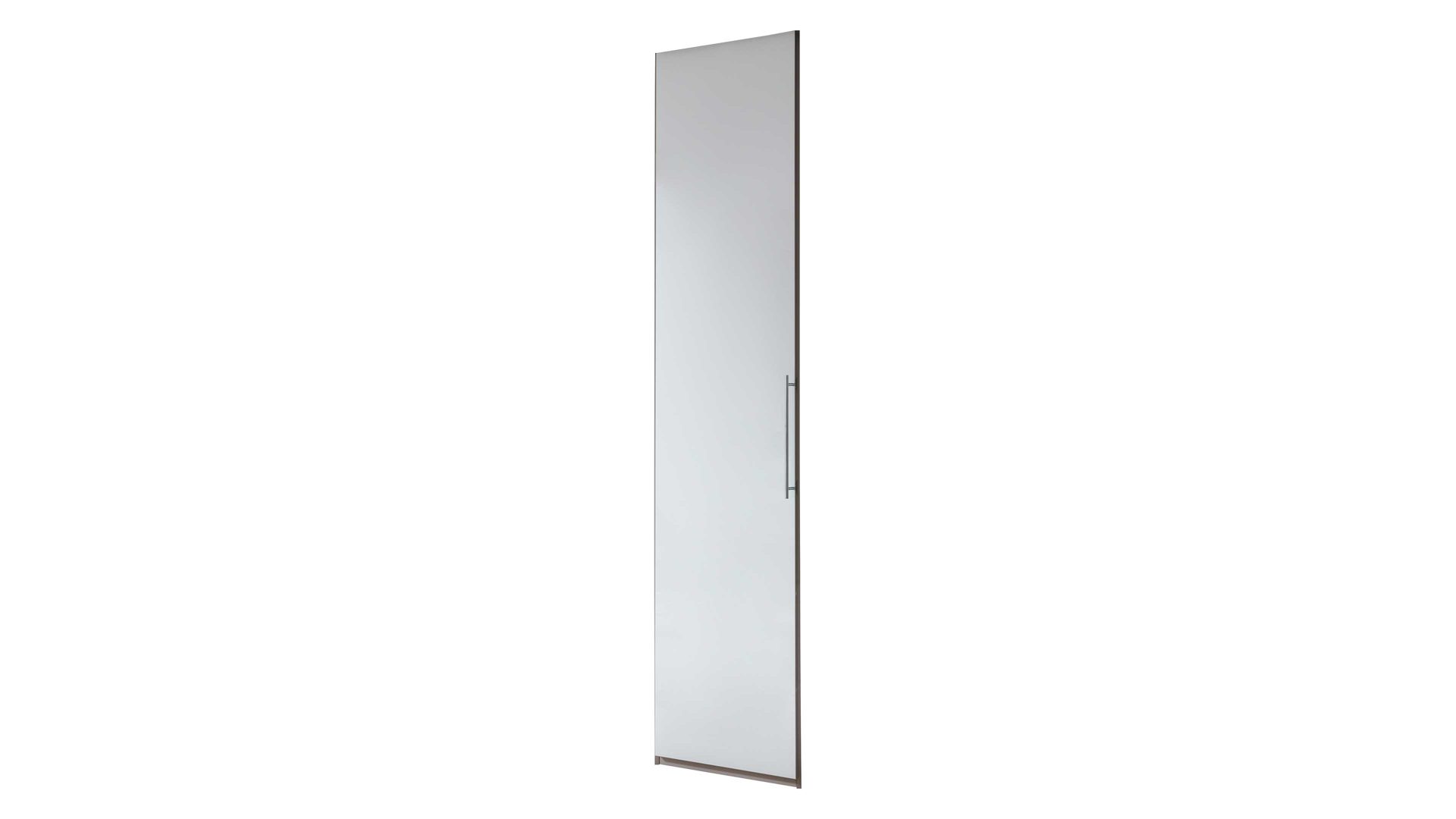 Kleiderschrank Interliving aus Holz in Weiß Interliving Kleiderschrank Serie 1205 – Kleiderschrank weiße Glasfront – eine Tür, Breite ca. 38 cm