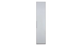 Kleiderschrank Interliving aus Holz in Weiß Interliving Kleiderschrank Serie 1205 – Kleiderschrank weiße Glasfront – eine Tür, Breite ca. 38 cm