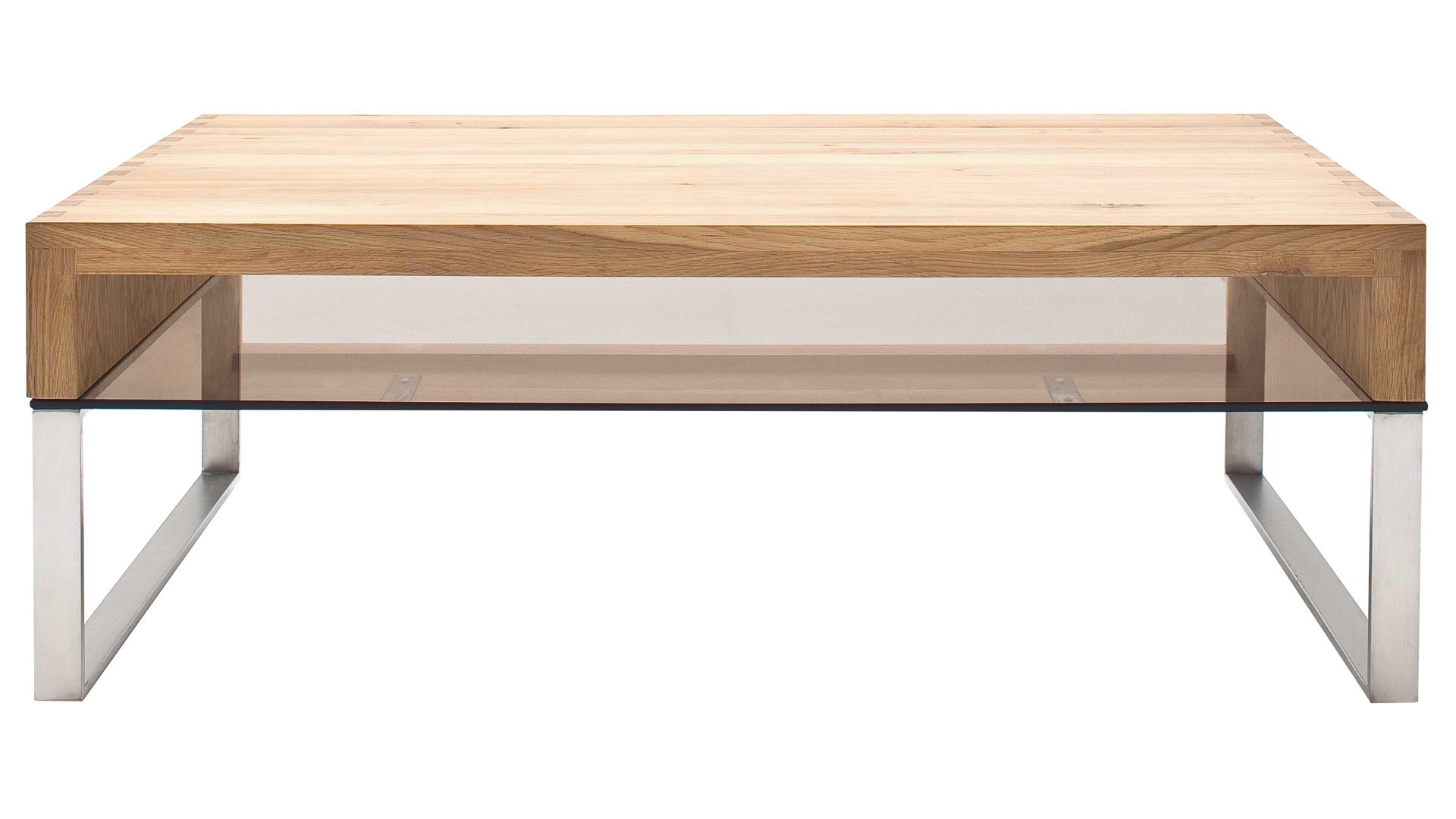 Couchtisch A better place furniture aus Holz in Holzfarben Couchtisch Hilary Asteiche & Metall – ca. 110 x 70 cm