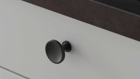 Einbauküche Nobilia® aus Holz in Hellgrau nobilia® Einbauküche Softline mit LAURUS Elektrogeräten, z. B. Kühlschrank Seidengrau - Länge ca. 390 cm