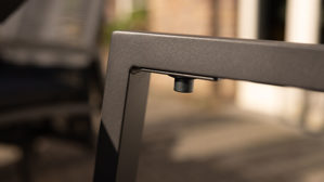 Gartenstuhl /-sessel Interliving aus Kunstfaser in Anthrazit Interliving Gartenmöbel Serie 7011 - Positionsstuhl anthrazitfarbenes Rope, TEXTILENE® & Aluminium