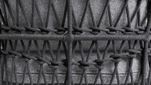 Gartenliege Interliving aus Kunstfaser in Grau Interliving Gartenmöbel Serie 7013 - Doppelliege grauer Olefin-Teddybezug, Rope & Aluminium