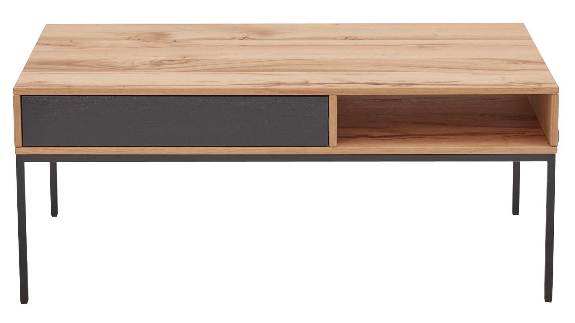 Couchtisch Interliving aus Holz in Holzfarben Interliving Esszimmer Serie 5604 - Couchtisch Eiche rustico & Anthrazit - ca. 100 x 60 cm