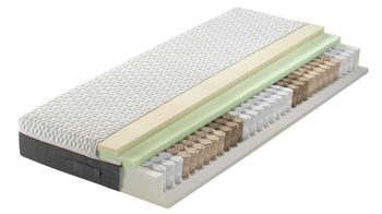 Matratzen-Set Interliving aus Stoff in Weiß Interliving Matratzen-Set 1918 mit Taschenfederkernmatratze Härtegrad 2 - Liegefläche ca. 90 x 200 cm