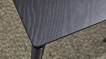 Esstisch Interliving aus Holz in Schwarz Interliving Esszimmer Serie 5110 - Esstisch mattschwarzes Eichefurnier - ca. 160 x 90 cm