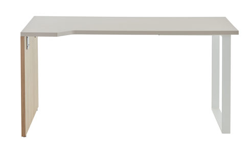 Schreibtisch Möbel rudolf aus Holz in Weiß Jugendzimmer Serie ZE 1 - Schreibtisch Weiß & Eichefarben - ca. 150 x 75 cm