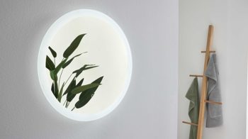 Badmöbel-Set Interliving aus Holz in Weiß Interliving Bad Serie 7332 - Badmöbel-Set Alpinweiß & Eiche Sierra