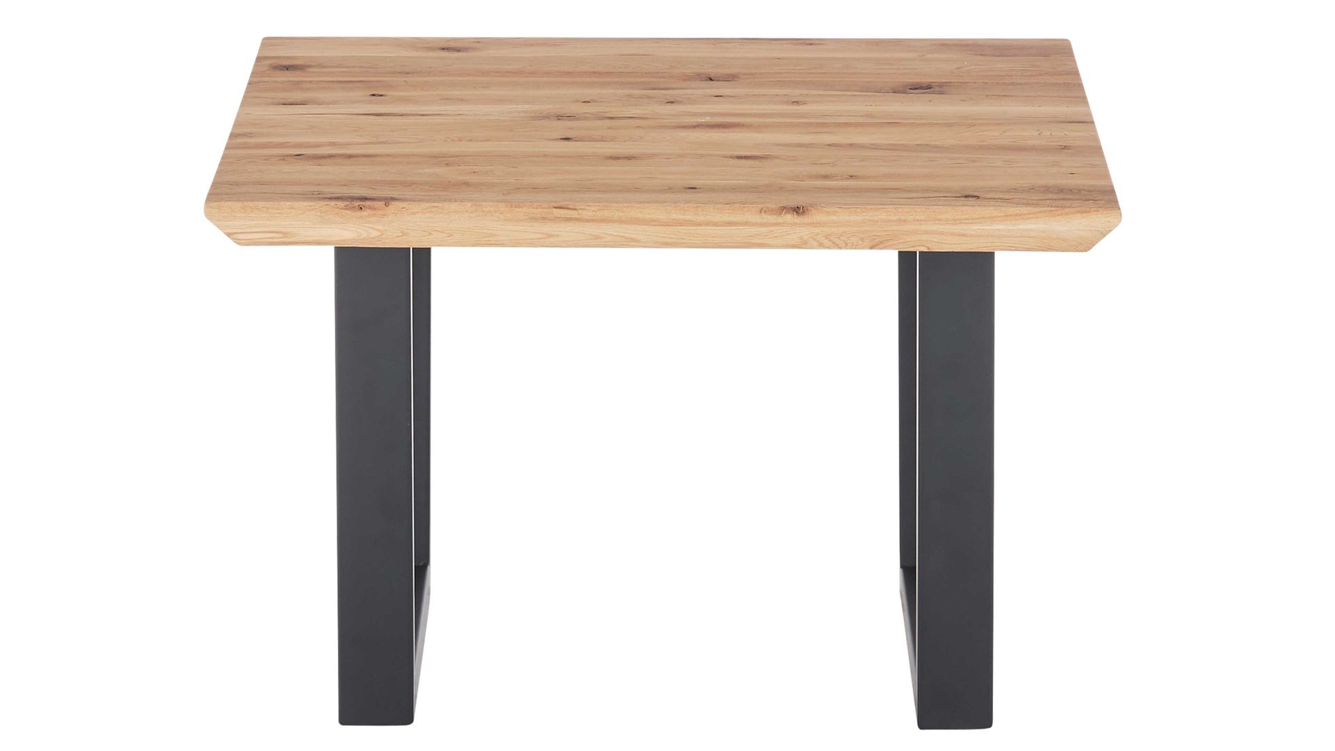 Couchtisch A better place furniture aus Holz in Holzfarben Couchtisch Asola Eiche & schwarzes Metall - ca. 70 x 70 cm
