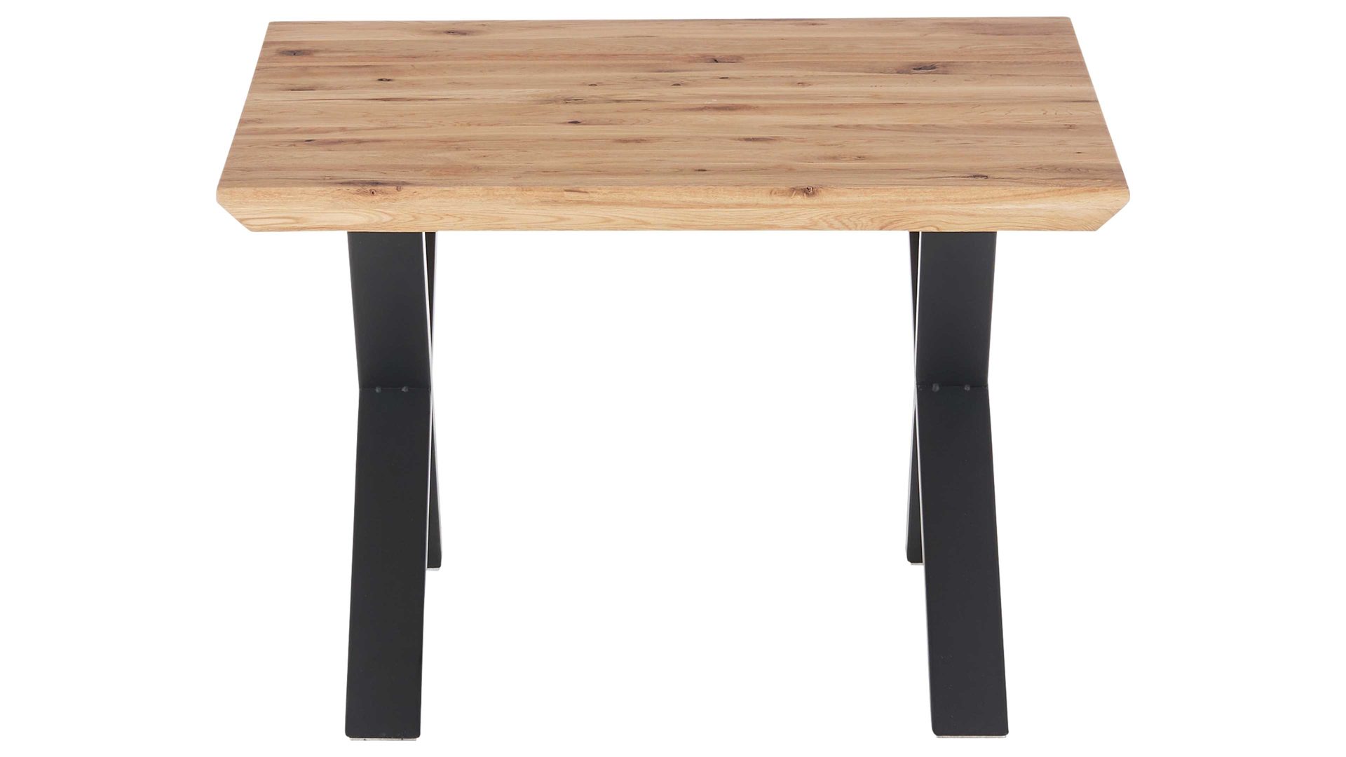 Couchtisch A better place furniture aus Holz in Holzfarben Couchtisch Asola Eiche & schwarzes Metall - ca. 70 x 70 cm