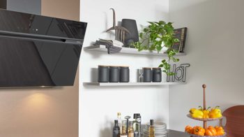 Einbauküche culineo® aus Holz in Hellgrau Culineo® Einbauküche C317 mit beko Einbaugeräten Steingrau & Eiche Sierra - Stellfläche ca. 365 x 363 cm