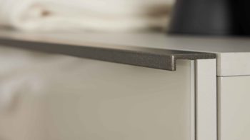 Komplettzimmer Interliving aus Holz in Weiß Interliving Schlafzimmer Serie 1032 – Komplettzimmer 006 Weiß & Kieselgrau - vierteilig, Liegefläche ca. 180 x 200 cm