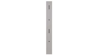 Wandgarderobe Interliving aus Holz in Hellgrau Interliving Garderobe Serie 6012 - Wandgarderobe graubeiger Mattlack - ca. 20 x 180 cm
