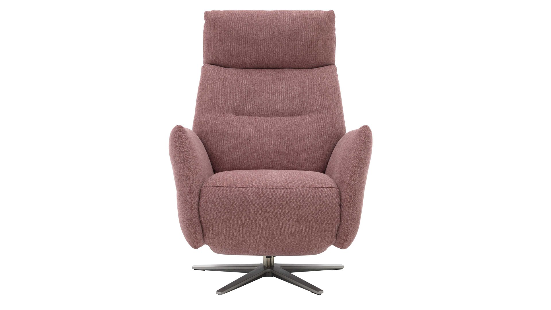 Relaxsessel Interliving aus Stoff in Rosa Interliving Sessel Serie 4504 pastellvioletter Bezug GCP 8 & Edelstahl