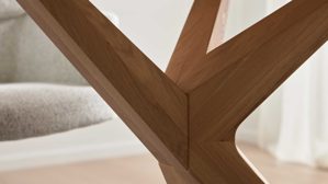 Esstisch Interliving aus Holz in Schwarz Interliving Esszimmer Serie 5118 – Esstisch Charakter-Eiche - ca. 200 x 100 cm