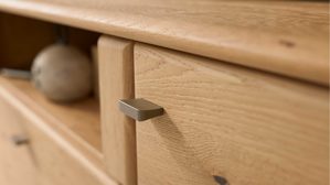 Lowboard Interliving aus Holz in Holzfarben  Wildeiche - zwei Türen, eine Schublade, Breite ca. 205 cm