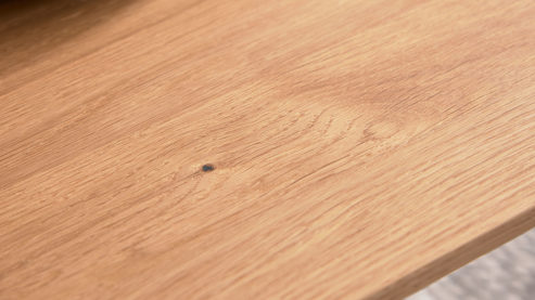 Esstisch Bert plantagie aus Holz in Holzfarben Ausziehtisch Udo geölte astige Eiche - ca. 180 - 260 x 95 cm