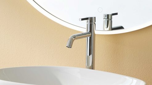 Mischbatterie Interliving aus Metall in Chrom Interliving Bad Serie 7969 – Mischbatterie verchromtes Metall