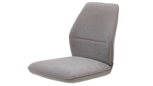 Polsterstuhl Interliving aus Stoff in Grau Interliving Esszimmer Serie 5102 – Polsterstuhl mit Drehfunktion kieselfarbener Webstoff Tirol & schwarzes Eisen