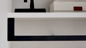 Garderoben-Set Interliving aus Holz in Weiß Interliving Garderoben Serie 6013 - Set 80 Sahara Creme & Granitfurnier - vierteilig