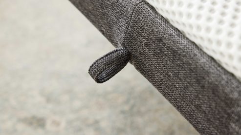 Schlafsofa Interliving aus Stoff in Anthrazit Interliving Schlafsofa Serie 4700 - Schlafsofa anthrazitfarbener Bezug Balu & Aluminiumfüße - Breite ca. 208 cm