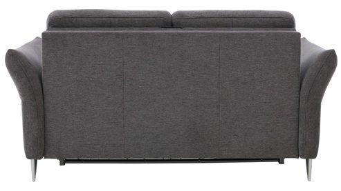 Schlafsofa Interliving aus Stoff in Anthrazit Interliving Schlafsofa Serie 4700 - Schlafsofa 160LÄ anthrazitfarbener Bezug Balu & Aluminiumfüße - Breite ca. 228 cm