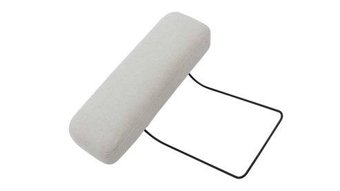 Kopfstütze Interliving aus Stoff in Weiß Interliving Schlafsofa Serie 4700 - Kopfstütze naturweißes Flachgewebe Cyber