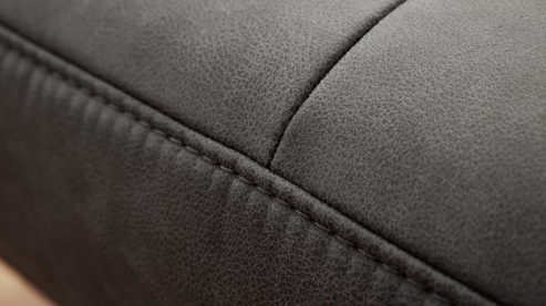 Zweisitzer Interliving aus Stoff in Dunkelgrau Interliving Sofa Serie 4460 - Zweisitzer SR90 grauer Bezug Clint & schwarze Metallfüße - Länge ca. 266 cm