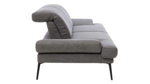 Zweisitzer Interliving aus Stoff in Dunkelgrau Interliving Sofa Serie 4460 - Zweisitzer SR90 grauer Bezug Clint & schwarze Metallfüße - Länge ca. 266 cm