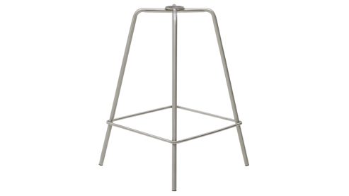 Barstuhl Interliving aus Kunstfaser in Grau Interliving Esszimmer Serie 5122 – Barstuhl graue Mikrofaser Delphin & gebürsteter Edelstahl