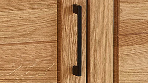 Highboard PARTNERRING COLLECTION aus Holz in Holzfarben PARTNERRING COLLECTION Programm Vigo - Highboard Eiche geölt - zwei Glastüren, eine Holztür, zwei Fächer, ca. 159 x 145 cm
