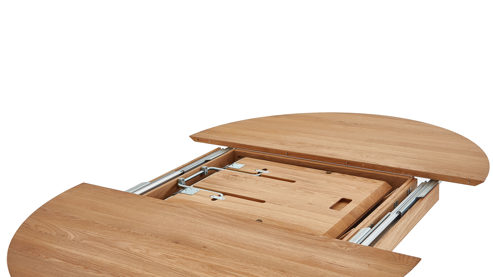 Auszugtisch PARTNERRING COLLECTION aus Holz in Holzfarben PARTNERRING COLLECTION Programm Vigo - Ausziehtischtisch Eiche geölt - ca. 125-175 x 125 cm