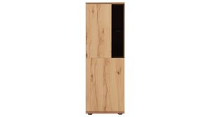 Wohnwand Interliving aus Holz in Holzfarben Interliving Wohnzimmer Serie 2031 - Wohnwand Balkenbuche - Länge ca. 330 cm