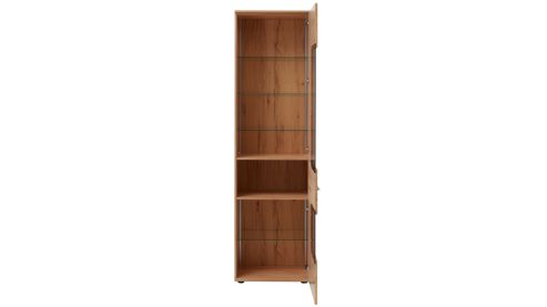 Wohnwand Interliving aus Holz in Holzfarben Interliving Wohnzimmer Serie 2032 - Wohnwand Risseiche - Länge ca. 330 cm
