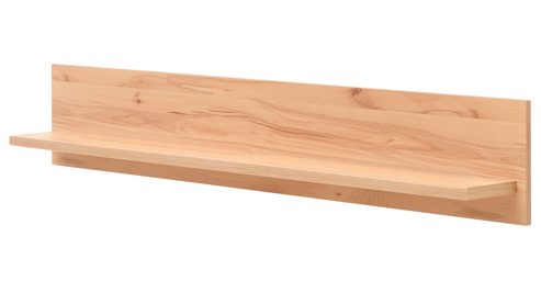 Wandregal Interliving aus Holz in Buche Interliving Wohnzimmer Serie 2032 - Wandboard Balkenbuche - Länge ca. 180 cm