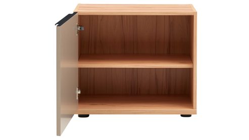 Wohnwand Interliving aus Holz in Grau Interliving Wohnzimmer Serie 2032 - Wohnwand EB31503 Grau & Risseiche - Länge ca. 315 cm