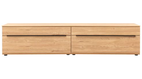 Wohnwand Interliving aus Holz in Holzfarben Interliving Wohnzimmer Serie 2032 - Wohnwand EB34501 Risseiche - Länge ca. 345 cm