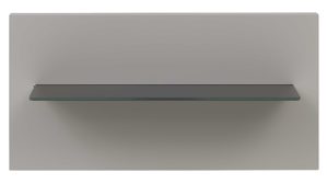 Paneel Interliving aus Holz in Hellgrau Interliving Schlafzimmer Serie 1207 – Paneel 30416 links, Breite ca. 46 cm - Satingrau