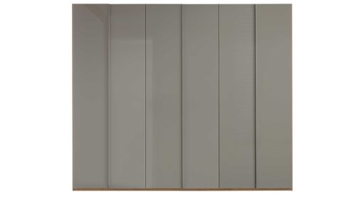 Kleiderschrank Interliving aus Holz in Holzfarben Interliving Schlafzimmer Serie 1210 – Kleiderschrank 98300 Taupe & Balkeneiche - sechs Türen, Breite ca. 299 cm