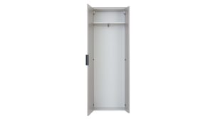 Garderoben-Set Interliving aus Holz in Hellgrau Interliving Garderobe Serie 6012 - Garderoben-Set graubeiger Mattlack - fünfteilig