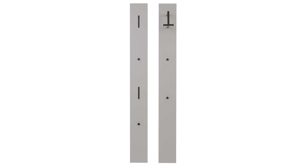 Garderoben-Set Interliving aus Holz in Hellgrau Interliving Garderobe Serie 6012 - Garderoben-Set graubeiger Mattlack - fünfteilig