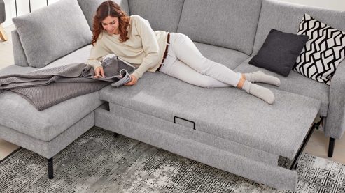 Funktion Interliving aus Metall in Transparent Interliving Sofa Serie 4400 - Bettfunktion für Zweisitzer manuell ausziehbar