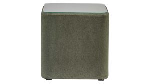 Nachttisch Interliving aus Stoff in Dunkelgrün Interliving Boxspringbett Serie 1402 - Nachtkonsole 39 moosgrüne Mikrofaser Nele 432008