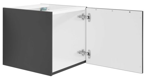 Badmöbel-Set Interliving aus Holz in Schwarz Interliving Bad Serie 7340 - Badmöbel-Set mit vielen Extras Mattschwarz & Vikings Oak